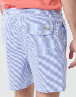 Polo Ralph Lauren MAILLOT DE BAIN A RAYURES EN COTON MELANGE-Homme Maillots & Shorts De Bain