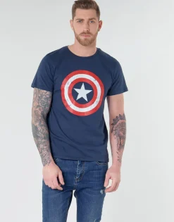 Yurban MARVEL CAPTAIN AMERICA LOGO-Homme T-Shirts & Polos