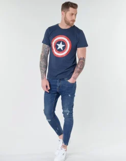 Yurban MARVEL CAPTAIN AMERICA LOGO-Homme T-Shirts & Polos