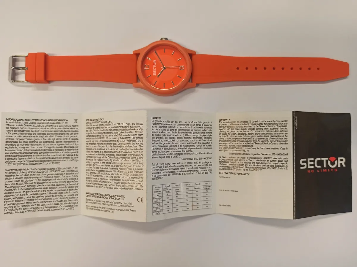 Sector Montre en plastique-Homme Bijoux