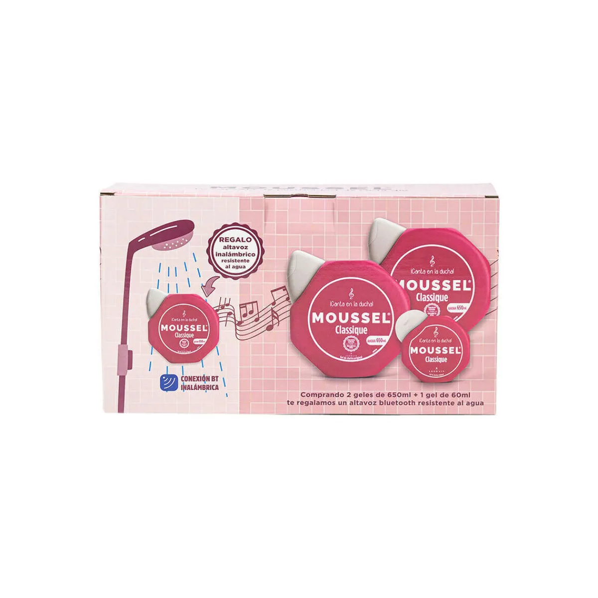 Moussel Mousse Classique Étui Gel Douche 3 Pcs-Homme Soins Corps & Bain