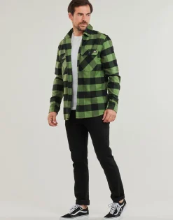 Dickies NEW SACRAMENTO SHIRT PINE GREEN-Homme Chemises