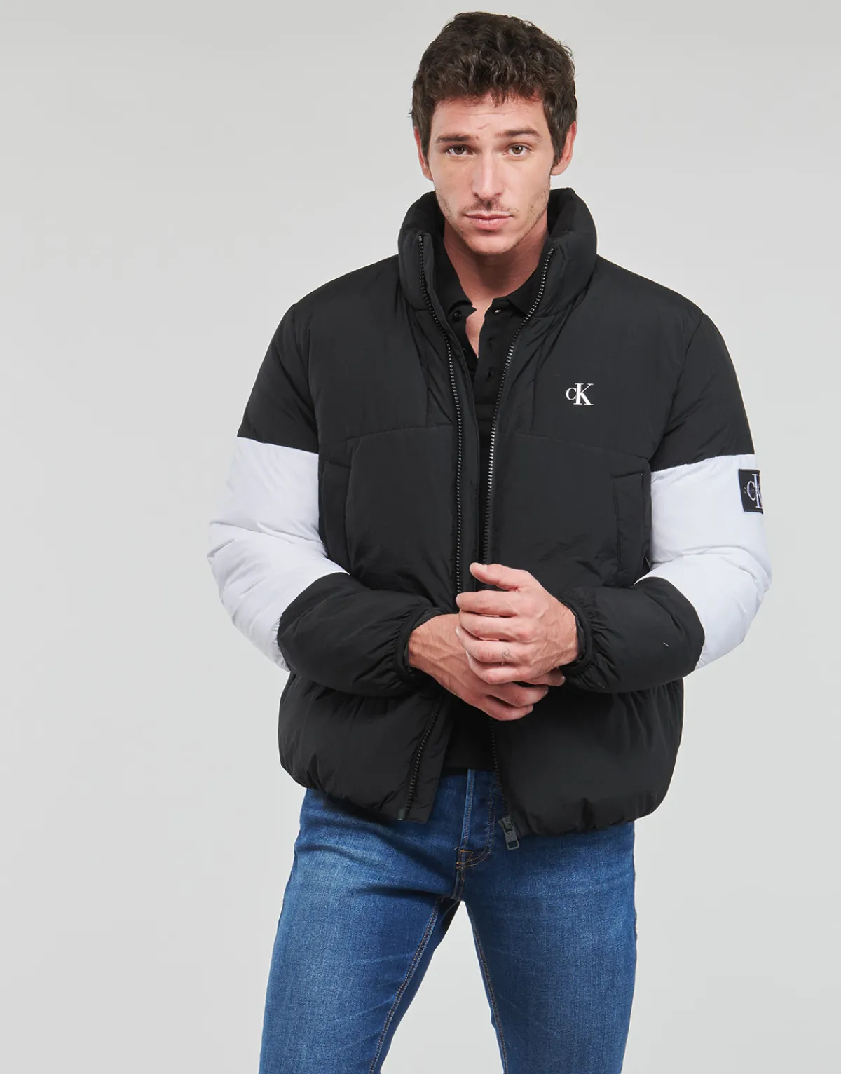 Calvin Klein Jeans NON-DOWN COLORBLOCK PUFFER-Homme Manteaux