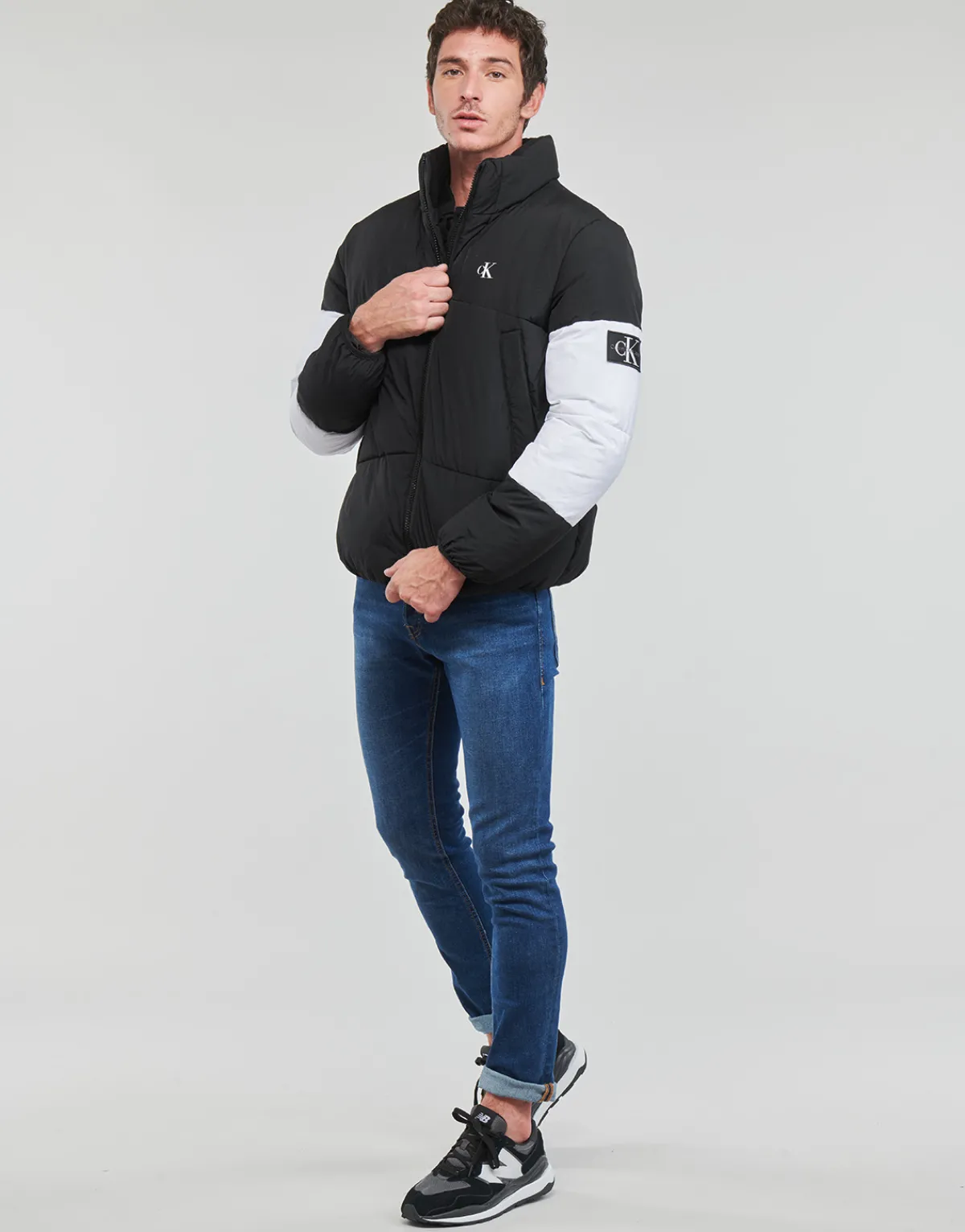 Calvin Klein Jeans NON-DOWN COLORBLOCK PUFFER-Homme Manteaux