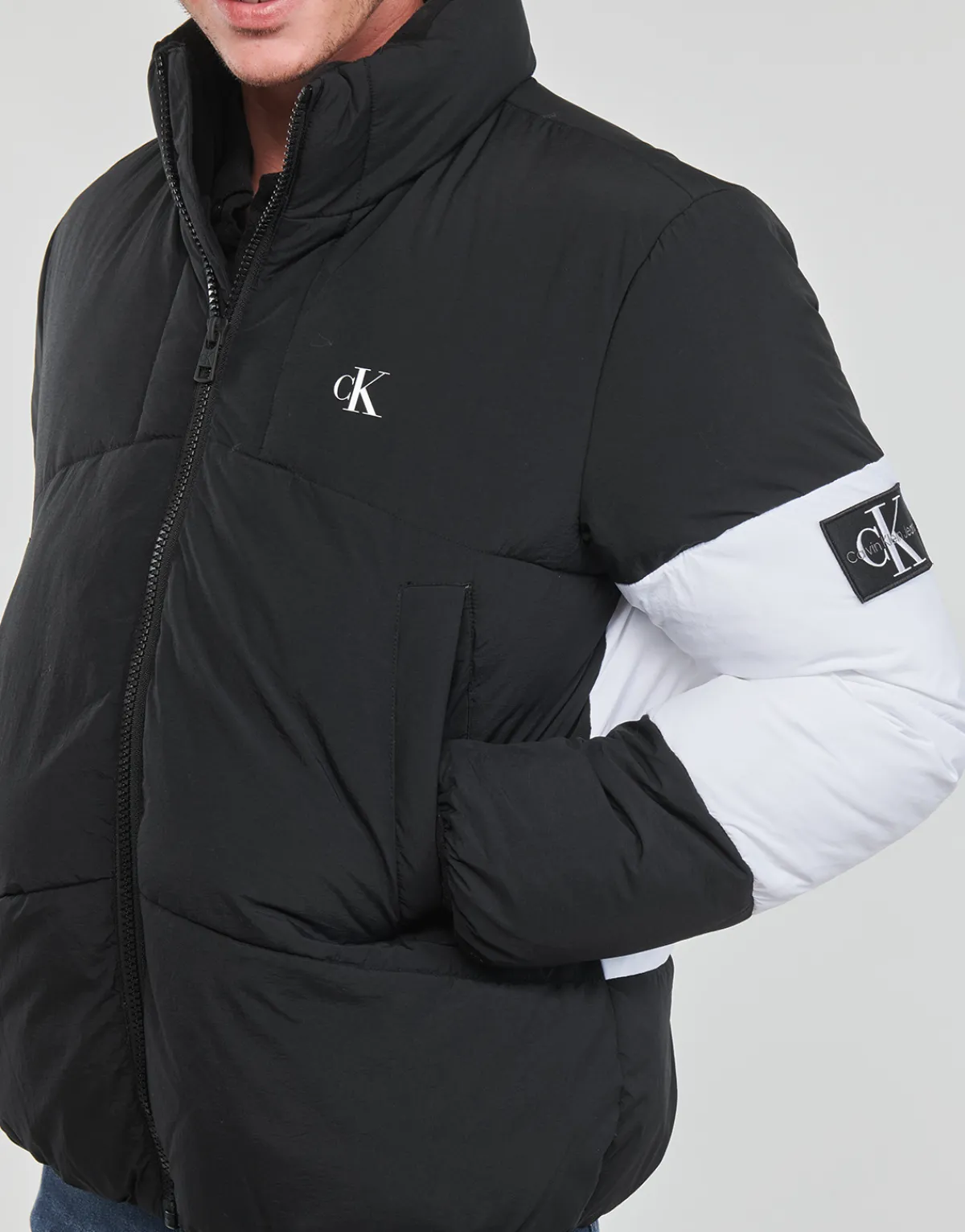 Calvin Klein Jeans NON-DOWN COLORBLOCK PUFFER-Homme Manteaux