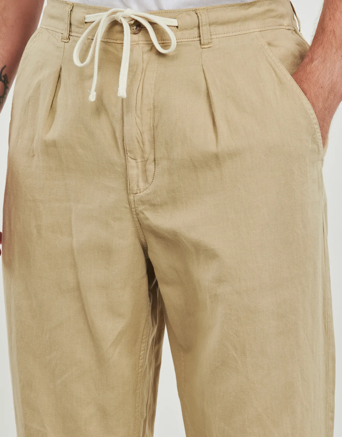 Polo Ralph Lauren PANTALON FLUIDE EN LIN-Homme Pantalons