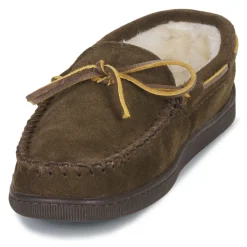 Minnetonka PILE LINED HARDSOLE-Homme Mocassins & Chaussures Bateau