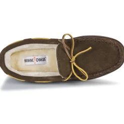 Minnetonka PILE LINED HARDSOLE-Homme Mocassins & Chaussures Bateau