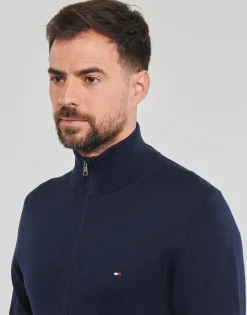 Tommy Hilfiger PIMA ORG CTN CASHMERE ZIP THRU-Homme Pulls & Gilets
