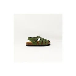 Plakton SANDALE PELE NOBUCK 2 OLIVA-Homme Sandales Et Nu-Pieds