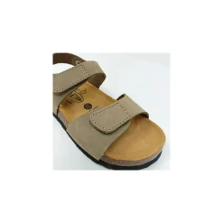 Plakton SANDALES PARTNER NUBUCK KAKI-Homme Sandales Et Nu-Pieds