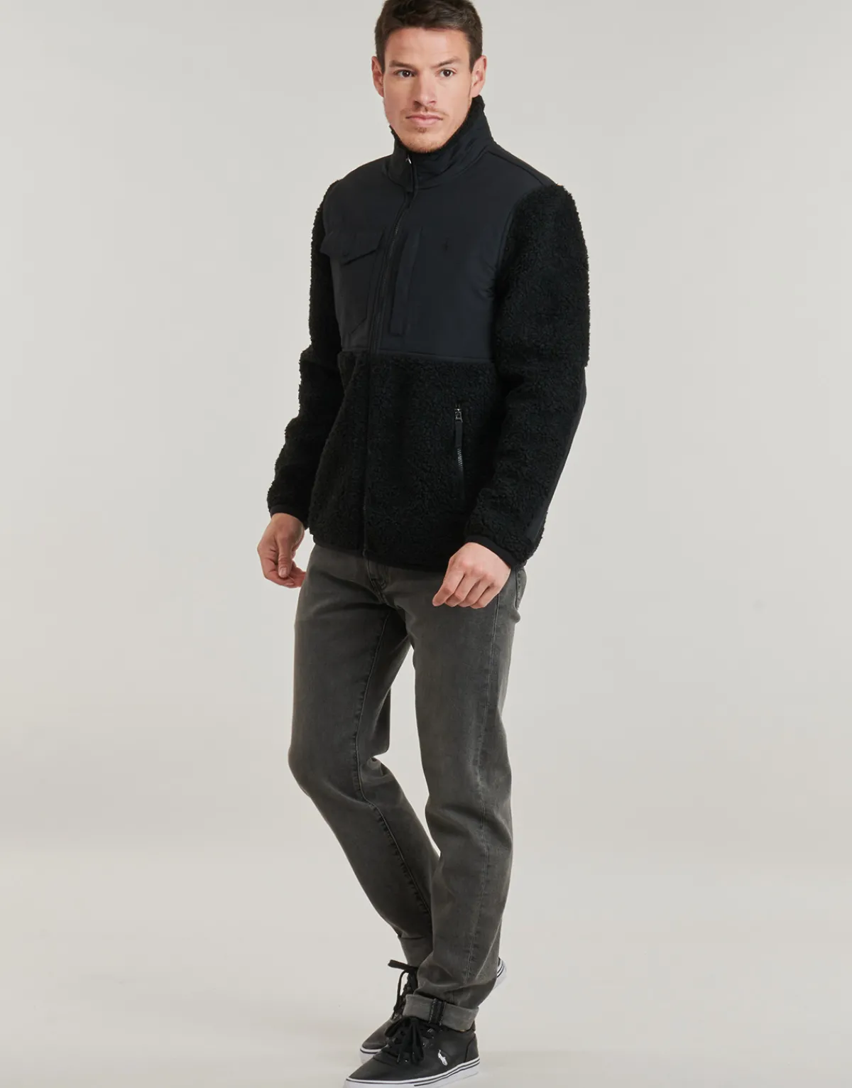 Polo Ralph Lauren POLAIRE SHERPA ZIPPEE-Homme Sweats & Polaires