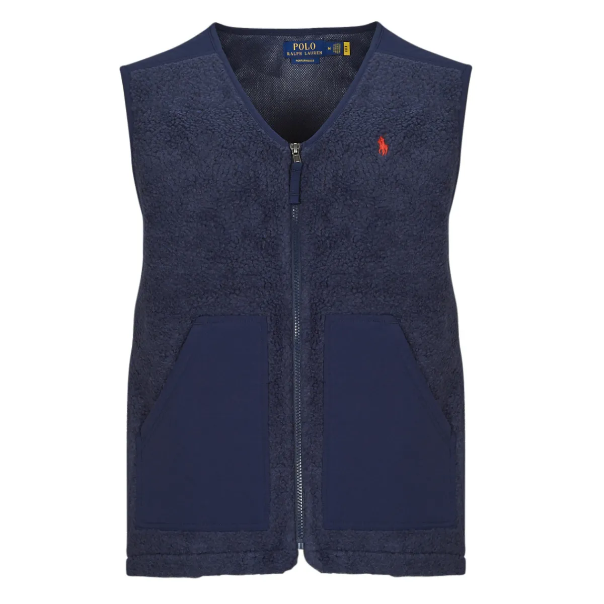 Polo Ralph Lauren POLAIRE SHERPA ZIPPEE SANS MANCHE-Homme Randonnée|Sweats & Polaires