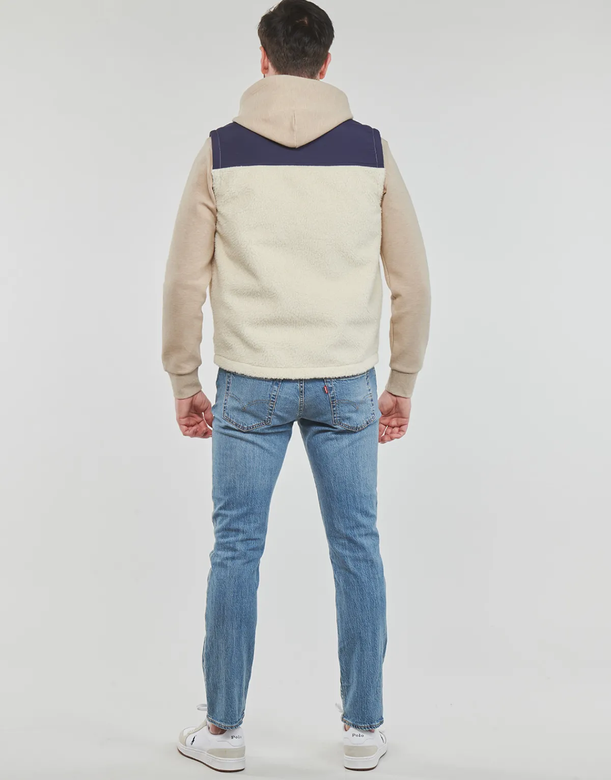 Polo Ralph Lauren POLAIRE SHERPA ZIPPEE SANS MANCHE-Homme Randonnée|Sweats & Polaires