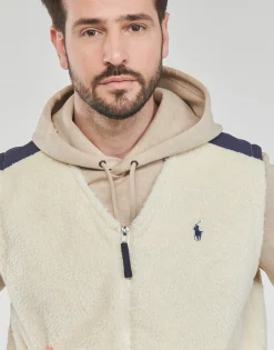 Polo Ralph Lauren POLAIRE SHERPA ZIPPEE SANS MANCHE-Homme Randonnée|Sweats & Polaires