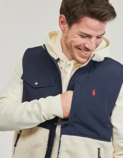 Polo Ralph Lauren POLAIRE SHERPA ZIPPEE SANS MANCHE-Homme Randonnée|Sweats & Polaires