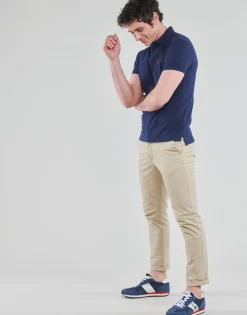 Polo Ralph Lauren POLO AJUSTE SLIM FIT EN COTON BASIC MESH-Homme T-Shirts & Polos|T-Shirts & Polos