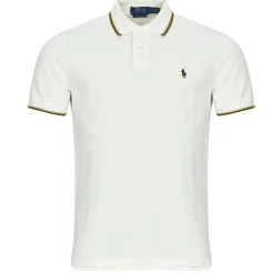 Polo Ralph Lauren POLO COUPE DROITE EN COTON BASIC MESH COL RAYE-Homme T-Shirts & Polos|T-Shirts & Polos