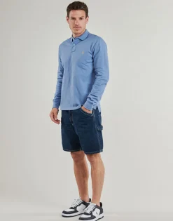 Polo Ralph Lauren POLO COUPE DROITE EN COTON BASIC MESH-Homme T-Shirts & Polos