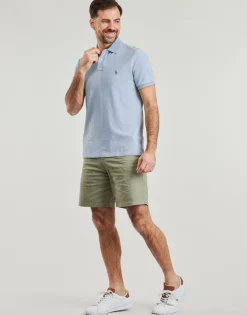 Polo Ralph Lauren POLO COUPE DROITE EN COTON BASIC MESH-Homme T-Shirts & Polos