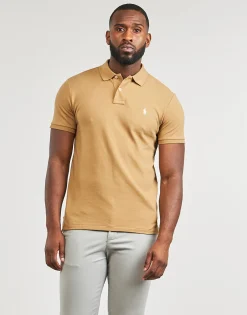 Polo Ralph Lauren POLO COUPE DROITE EN COTON BASIC MESH-Homme T-Shirts & Polos