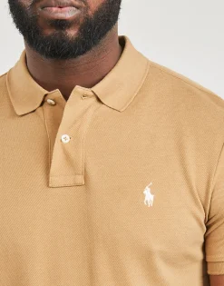 Polo Ralph Lauren POLO COUPE DROITE EN COTON BASIC MESH-Homme T-Shirts & Polos
