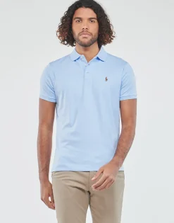 Polo Ralph Lauren POLO COUPE DROITE EN PIMA COTON-Homme T-Shirts & Polos