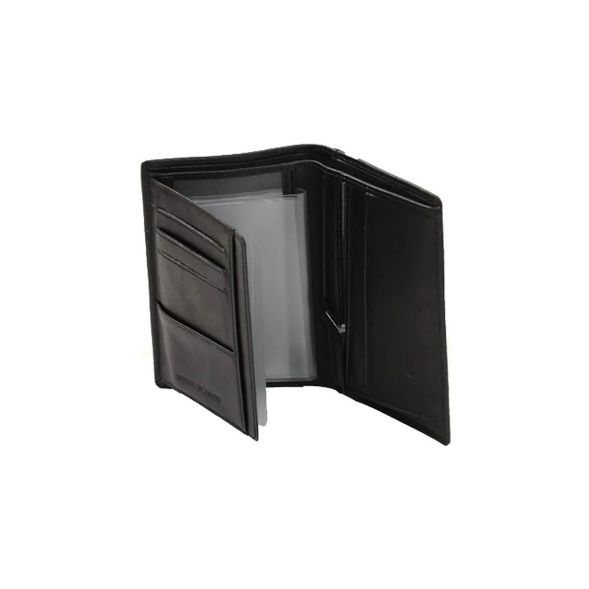 Serge Blanco Portefeuille en cuir ref_tnt28016-chocolat-Homme Portefeuilles / Porte-Monnaie