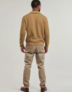 Polo Ralph Lauren PULL 1/2 ZIP EN LAINE MELANGE-Homme Pulls & Gilets