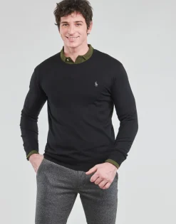 Polo Ralph Lauren PULL COL ROND AJUSTE EN COTON PIMA-Homme Pulls & Gilets