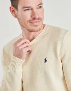 Polo Ralph Lauren PULL COL ROND EN COTON-Homme Pulls & Gilets