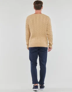 Polo Ralph Lauren PULL COL ROND EN MAILLE TORSADEE-Homme Pulls & Gilets