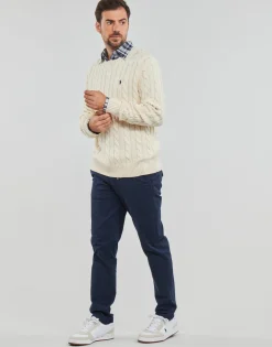 Polo Ralph Lauren PULL COL ROND EN MAILLE TORSADEE-Homme Pulls & Gilets