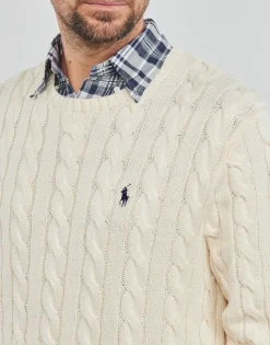 Polo Ralph Lauren PULL COL ROND EN MAILLE TORSADEE-Homme Pulls & Gilets