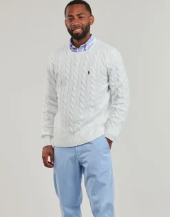 Polo Ralph Lauren PULL COL ROND EN MAILLE TORSADEE-Homme Pulls & Gilets