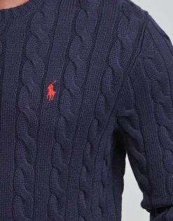 Polo Ralph Lauren PULL COL ROND EN MAILLE TORSADEE-Homme Pulls & Gilets