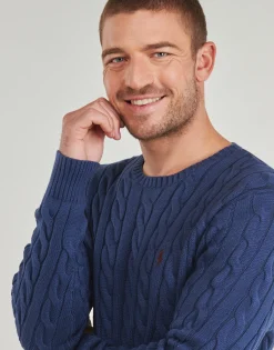 Polo Ralph Lauren PULL COL ROND MAILLE TORSADEE-Homme Pulls & Gilets