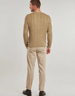 Polo Ralph Lauren PULL COL ROND MAILLE TORSADEE-Homme Pulls & Gilets