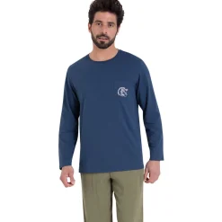 Athena Pyjama court col rabat EASY COTON-Homme Pyjamas