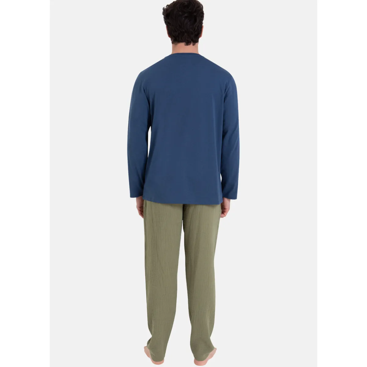 Athena Pyjama court col rabat EASY COTON-Homme Pyjamas