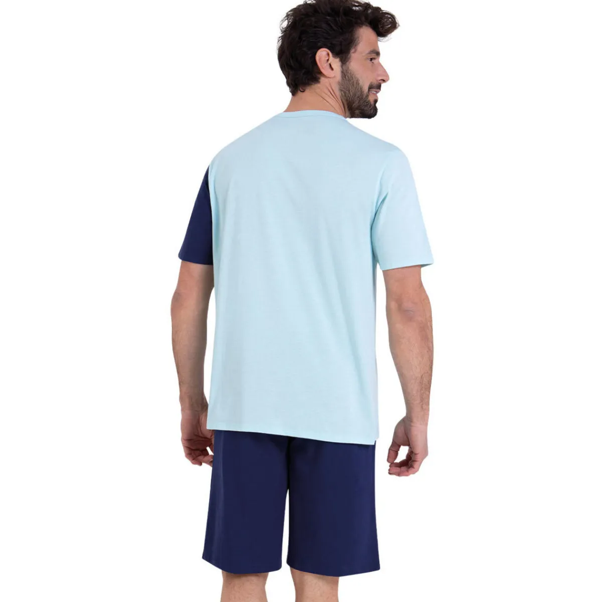 Athena Pyjama court col V ECOPACK-Homme Pyjamas