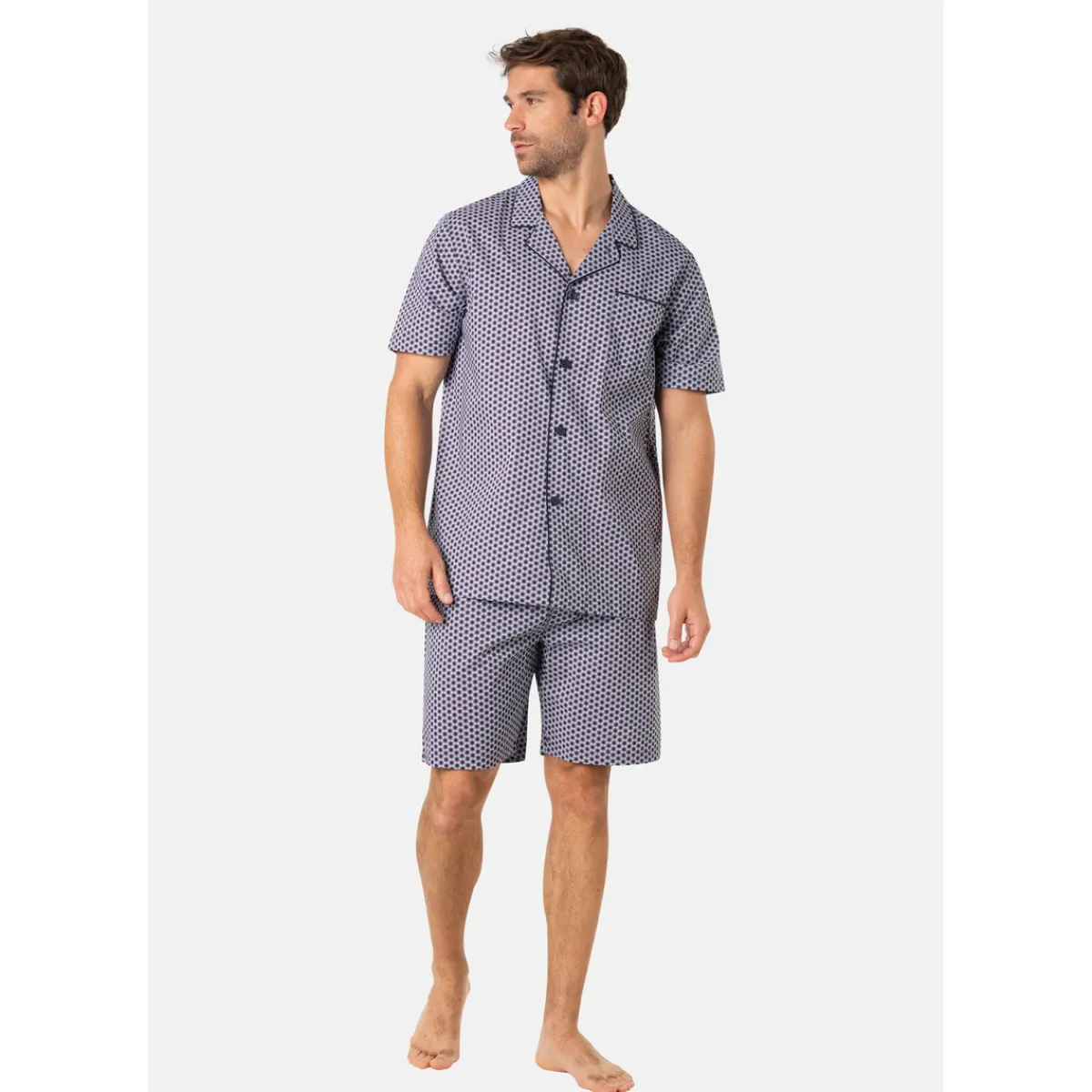 Eminence Pyjama court ouvert POPELINE-Homme Pyjamas