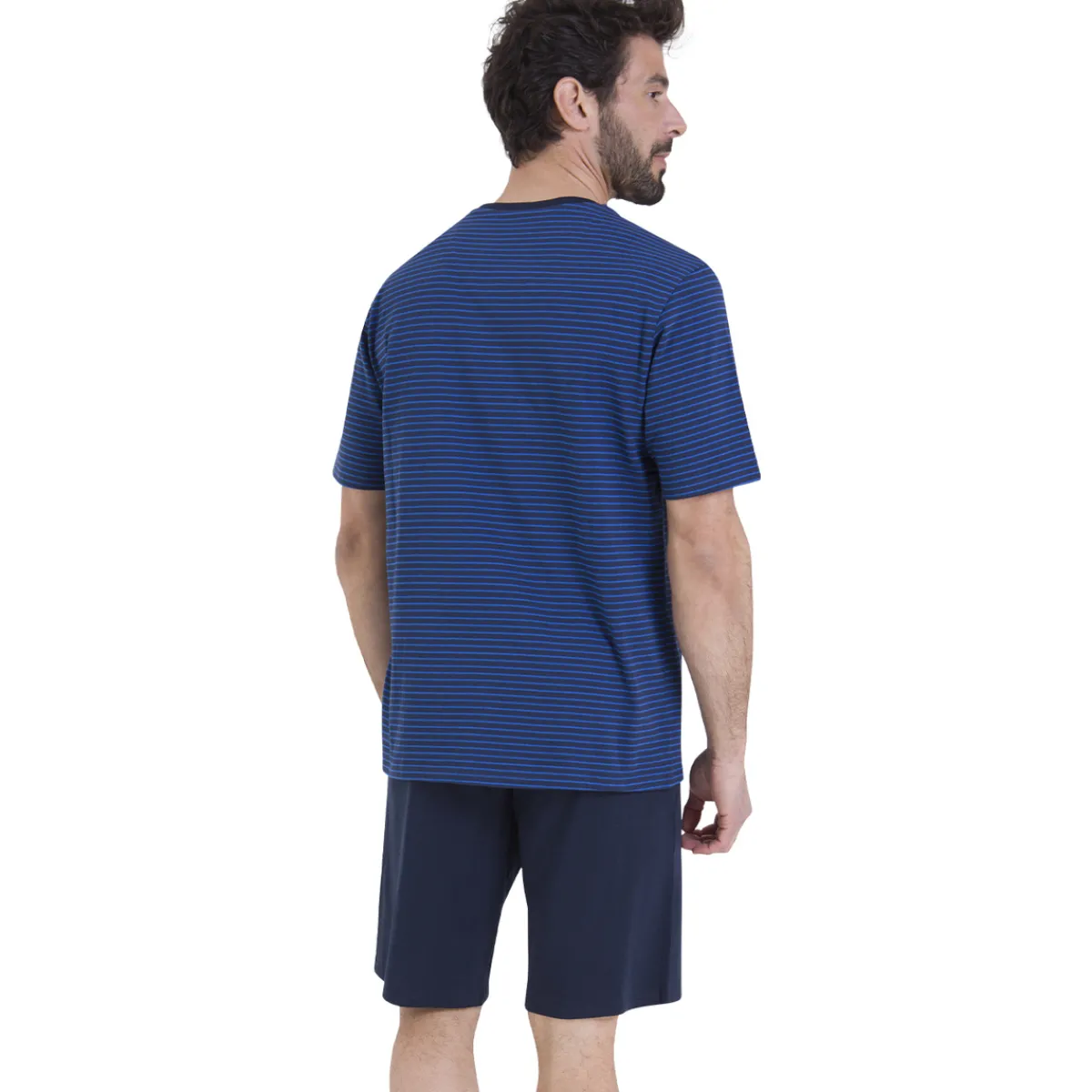Athena Pyjama court rayures L'ESCALE-Homme Pyjamas