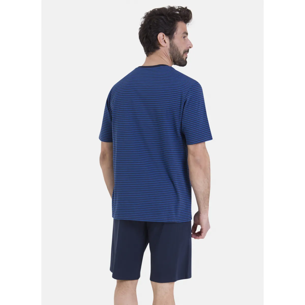 Athena Pyjama court rayures L'ESCALE-Homme Pyjamas