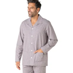 Eminence Pyjama long ouvert POPELINE-Homme Pyjamas