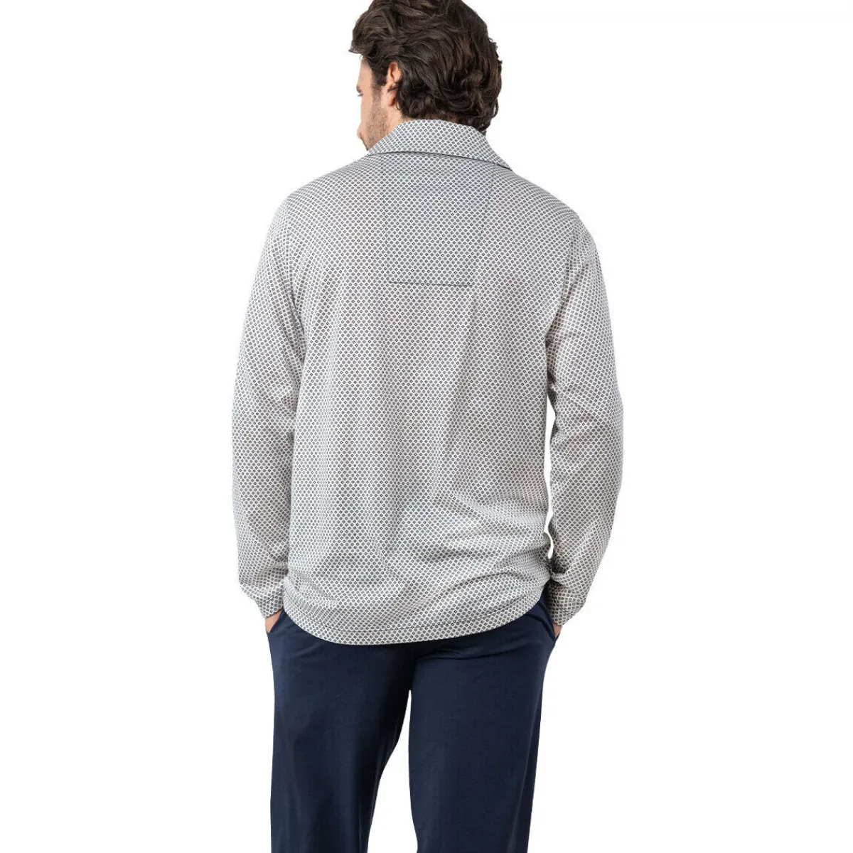 Eminence Pyjama long col ouvert MERCERISE-Homme Pyjamas