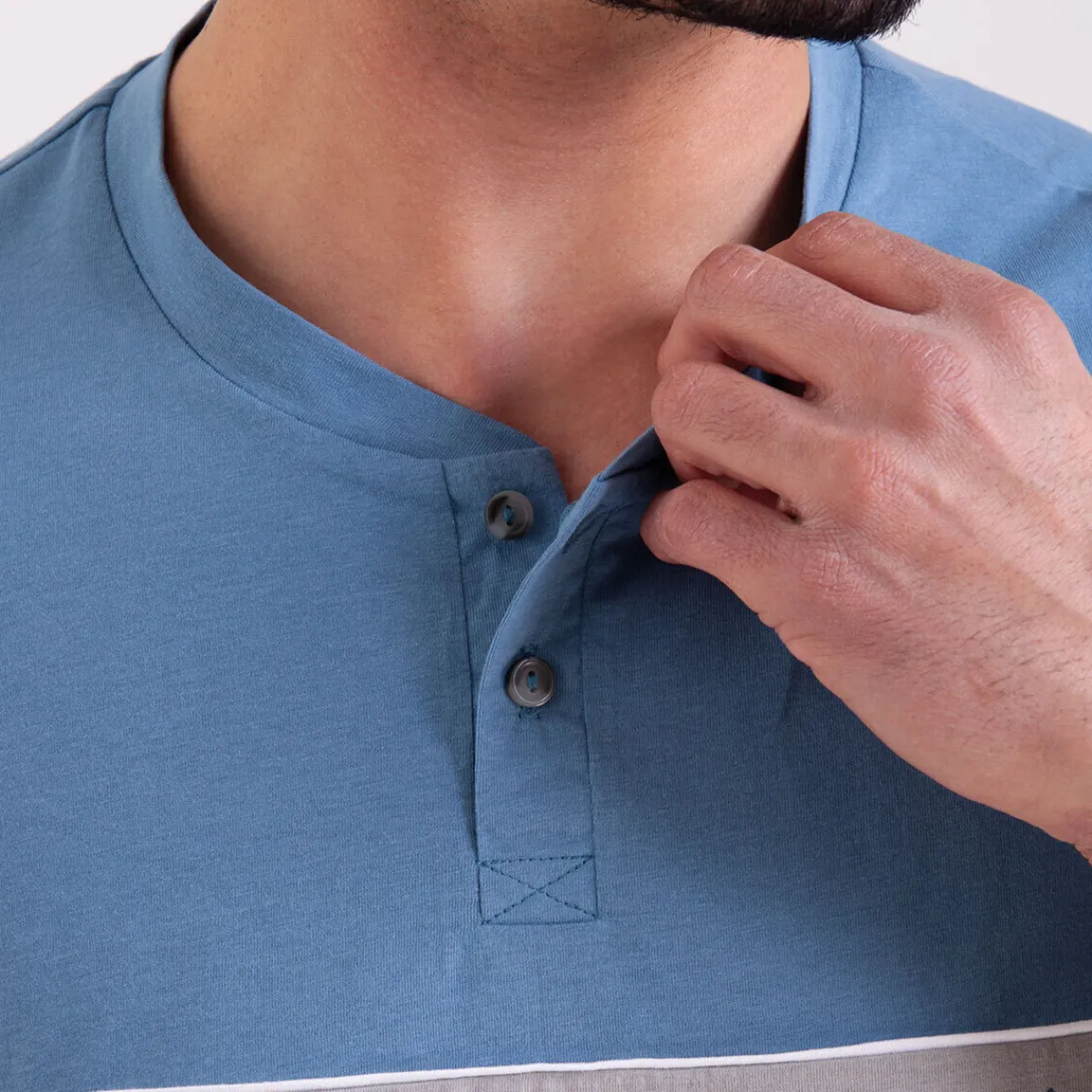 Athena Pyjama long col tunisien CHIC-Homme Pyjamas