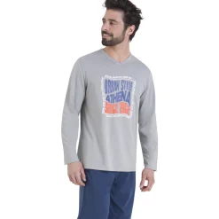 Athena Pyjama long col v-Homme Pyjamas