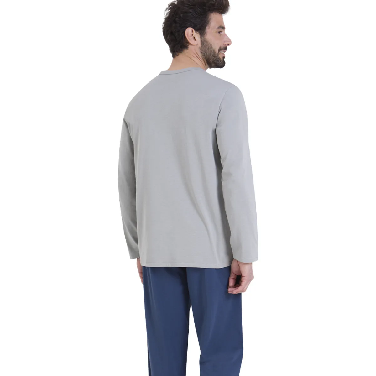 Athena Pyjama long col v-Homme Pyjamas