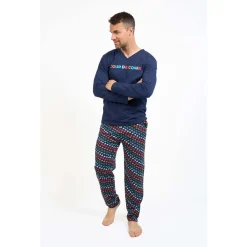 Coup De Coeur Pyjama long col V - COLOR-Homme Pyjamas